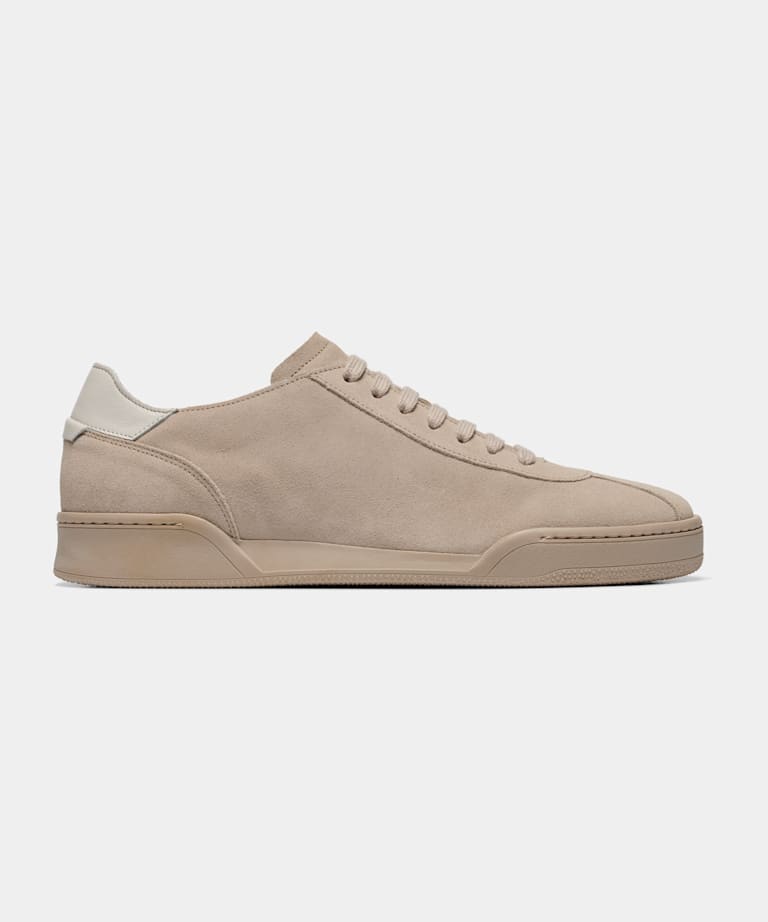 SUITSUPPLY Calf Suede Light Brown Unlined Sneaker