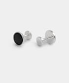 Silver Round Cufflinks