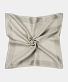 Grey Pocket Square