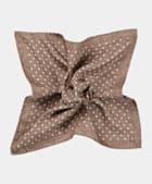 Brown Double-Sided Pocket Square