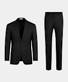 Black Tailored Fit Havana Suit
