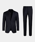 Navy Three-Piece Tailored Fit Havana Suit