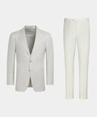  Off-White Tailored Fit Havana Suit