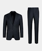 Navy Tailored Fit Havana Suit