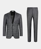  Dark Grey Tailored Fit Havana Suit
