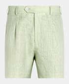 Light Green Straight Leg Shorts