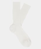 Off-White Ribbed Socks