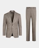 Taupe Tailored Fit Havana Suit