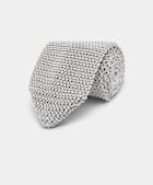 Light Grey Knitted Tie