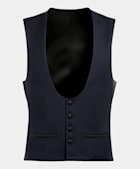 Navy Tuxedo Waistcoat