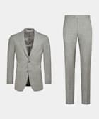  Havana Perennial ljusgrå kostym med tailored fit