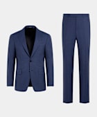 Mid Blue Custom Made Suit