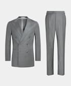 Costume Havana coupe Tailored gris clair