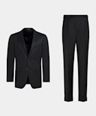 Dark Grey Tailored Fit Lazio Suit
