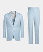 Havana ljusblå kostym med tailored fit