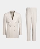 Off-White Striped Tailored Fit Havana Suit