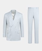 Light Blue Tailored Fit Milano Suit