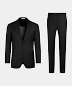 Black Tailored Fit Havana Suit