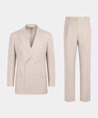 Sand Tailored Fit Milano Suit