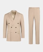 Costume Milano coupe Tailored marron moyen