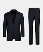 Navy Tailored Fit Milano Suit