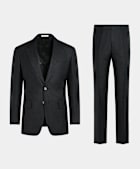 Black Tailored Fit Milano Suit