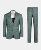 Green Tailored Fit Havana Suit