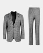Mid Grey Checked Tailored Fit Havana Suit