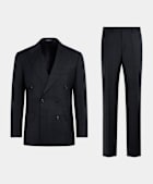 Navy Tailored Fit Milano Suit