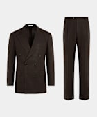 Mid Brown Tailored Fit Milano Suit