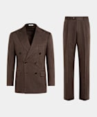 Mid Brown Tailored Fit Milano Suit