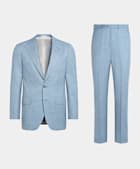 Havana Perennial ljusblå kostym med tailored fit