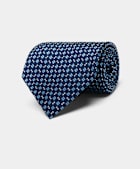 Blue Flower Tie