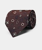 Dark Red Graphic Tie