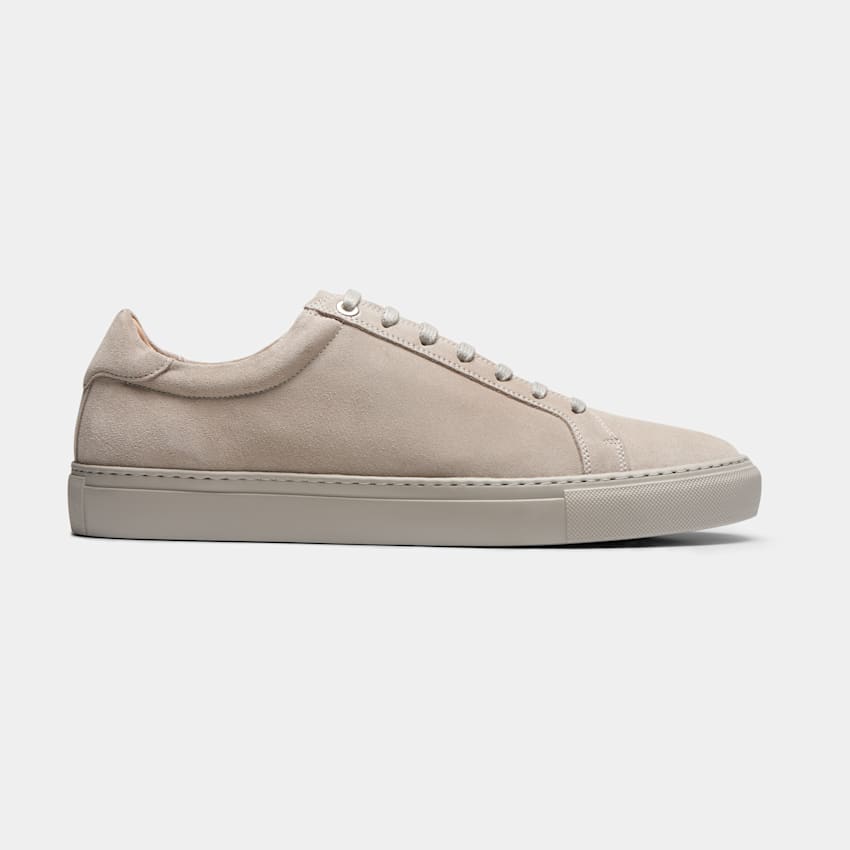 Taupe Sneakers | Calf Suede | Suitsupply Online Store