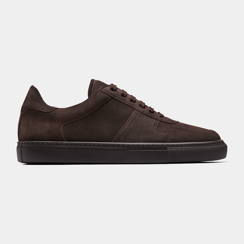 SUITSUPPLY Calf Suede Brown Monochrome Sneaker