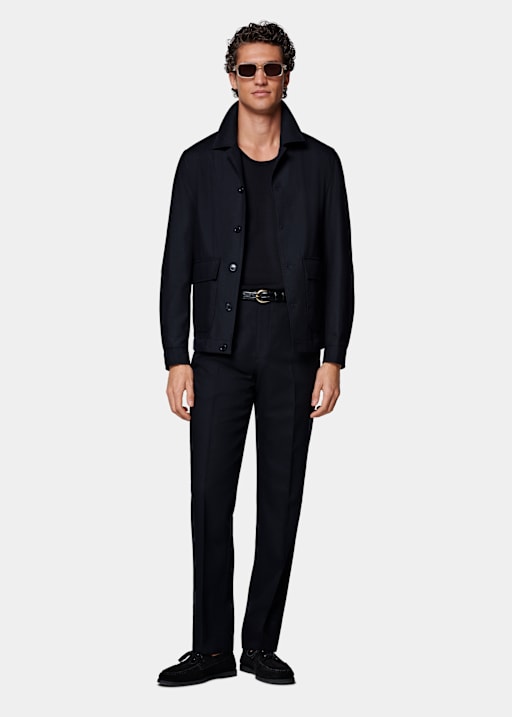 Navy Bomber Jacket