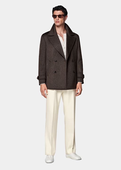 Dark Brown Peacoat