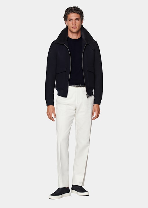 Navy Bomber Jacket