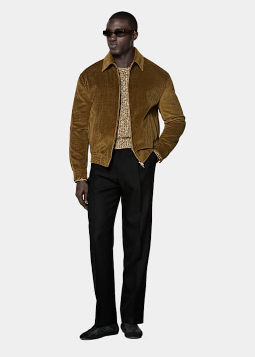 Mid Yellow Bomber Jacket