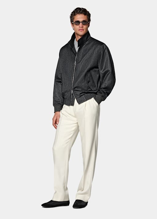 Dark Grey Bomber Jacket