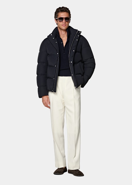 Navy Puffer Jacket