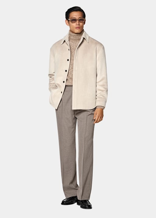 Light Taupe Shirt-Jacket