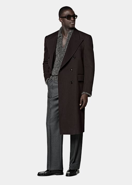Donkerrode Overcoat