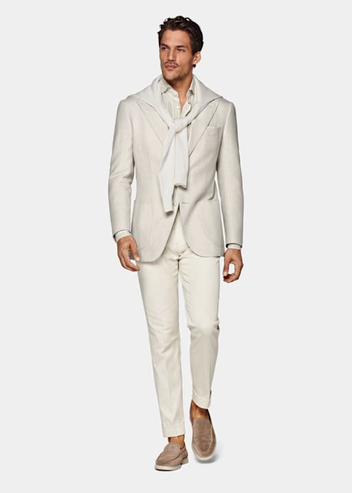 Sand Relaxed Fit Roma Blazer