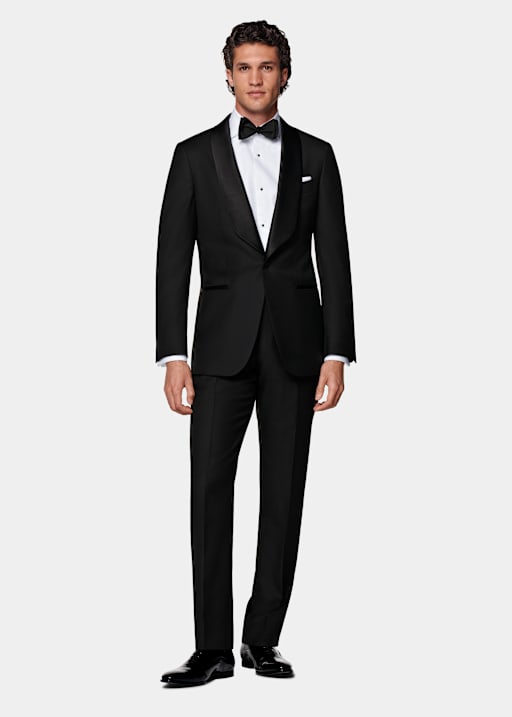 Black Tailored Fit Havana Dinner Jacket
