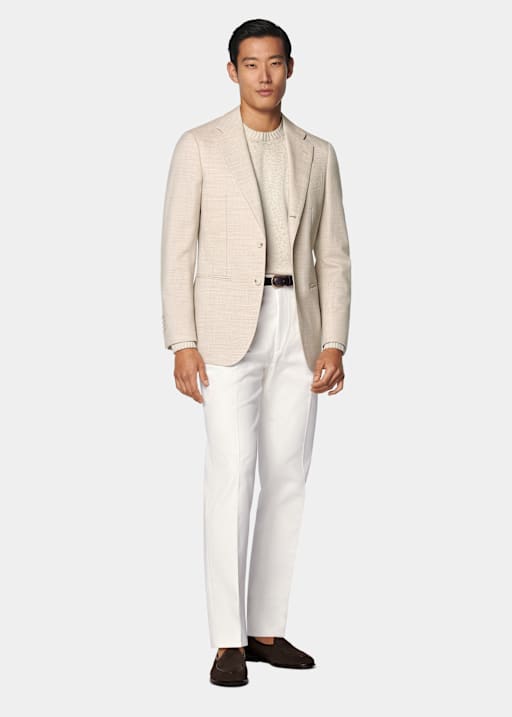 Sand Tailored Fit Havana Suit Jacket