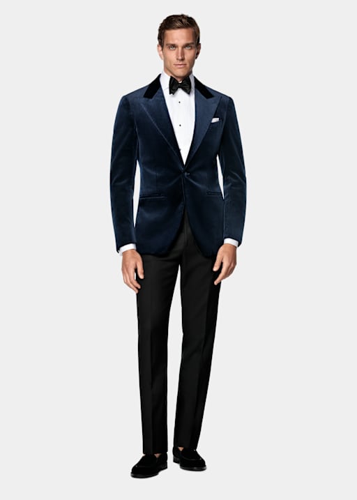Navy Tailored Fit Havana Dinner Jacket