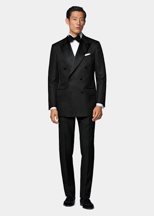 Black Tailored Fit Milano Dinner Jacket