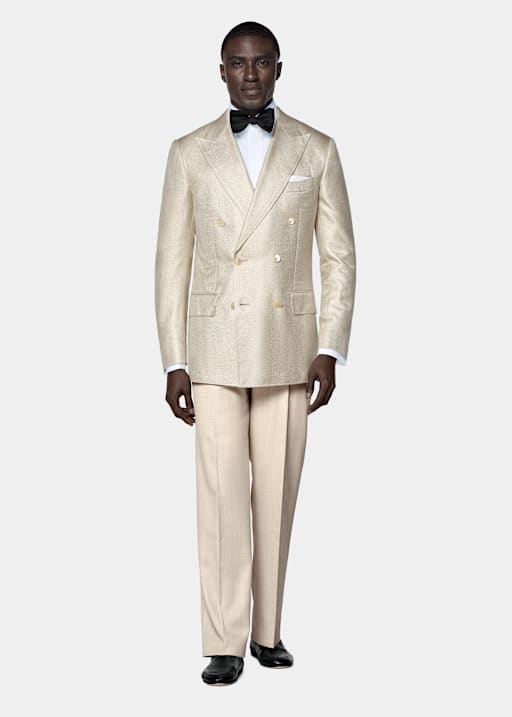 Light Brown Tailored Fit Milano Dinner Jacket